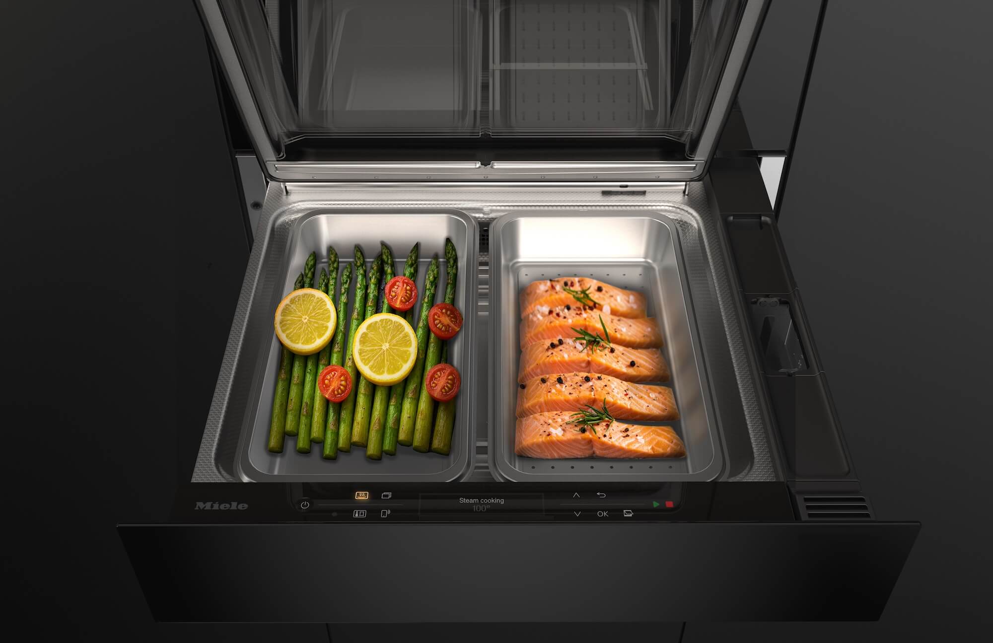 Miele Dampfgarschublade mit separatem Garen