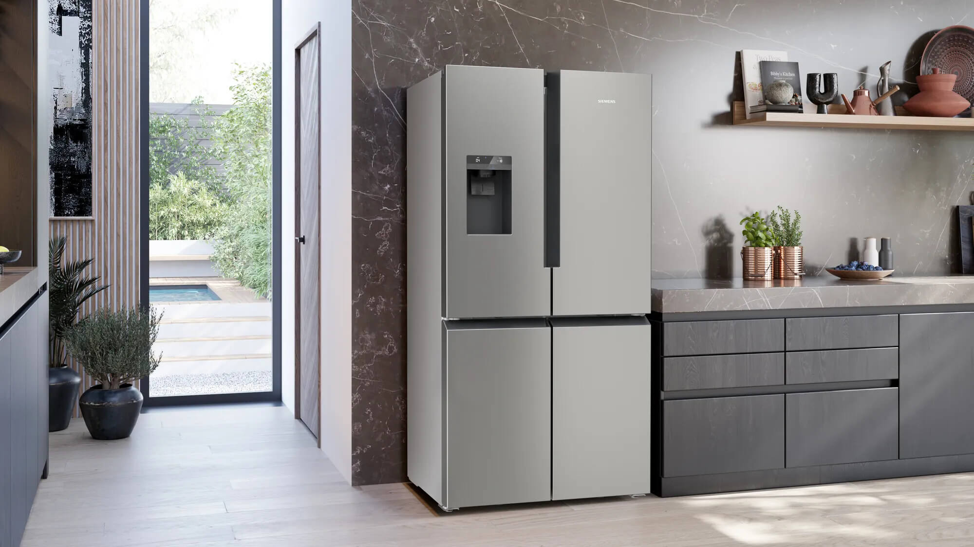 Siemens-Frenchdoor-Kuehlschrank-freistehend-iQ500