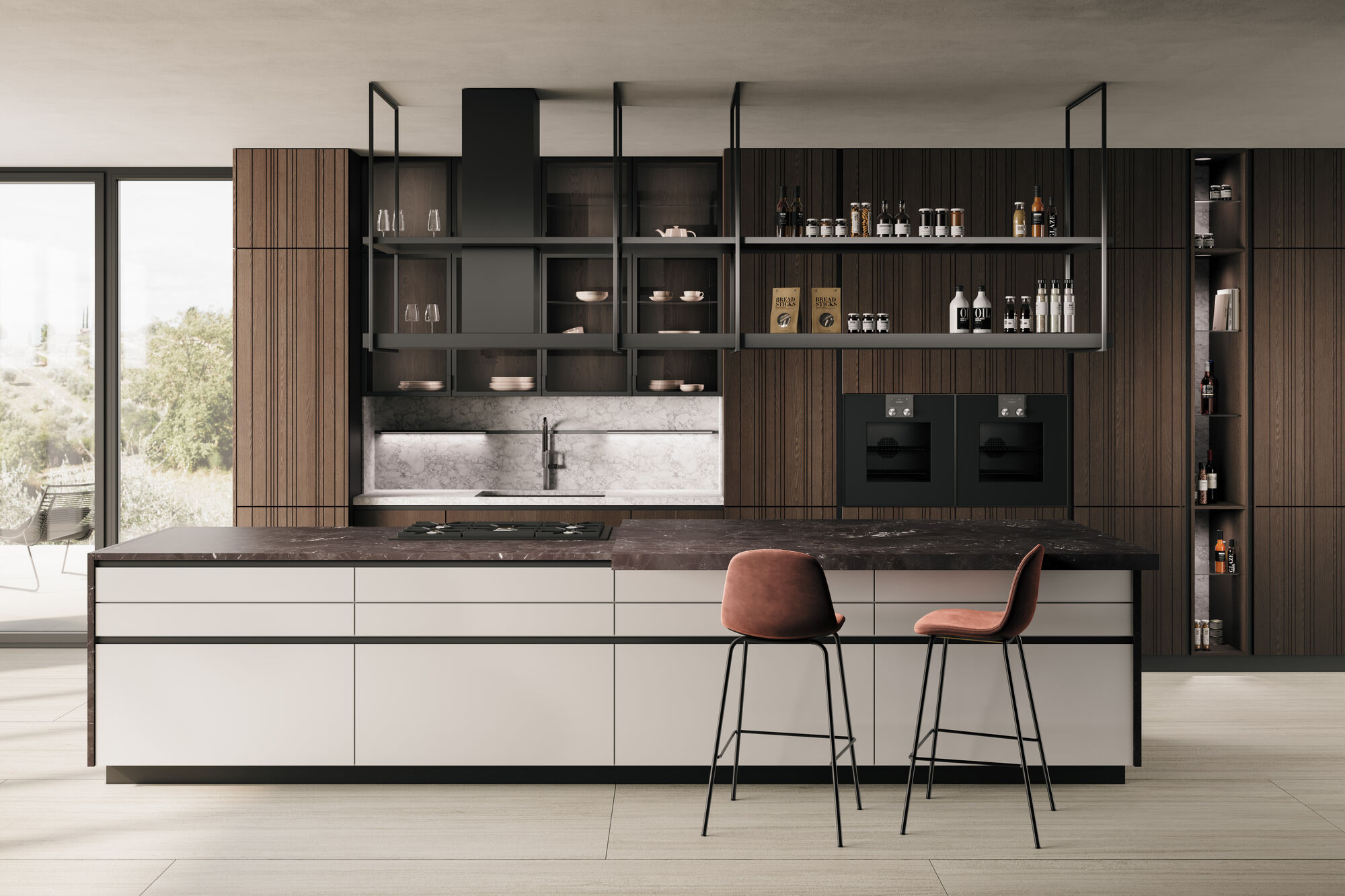 leicht-contino-designkueche-aluminium-holz